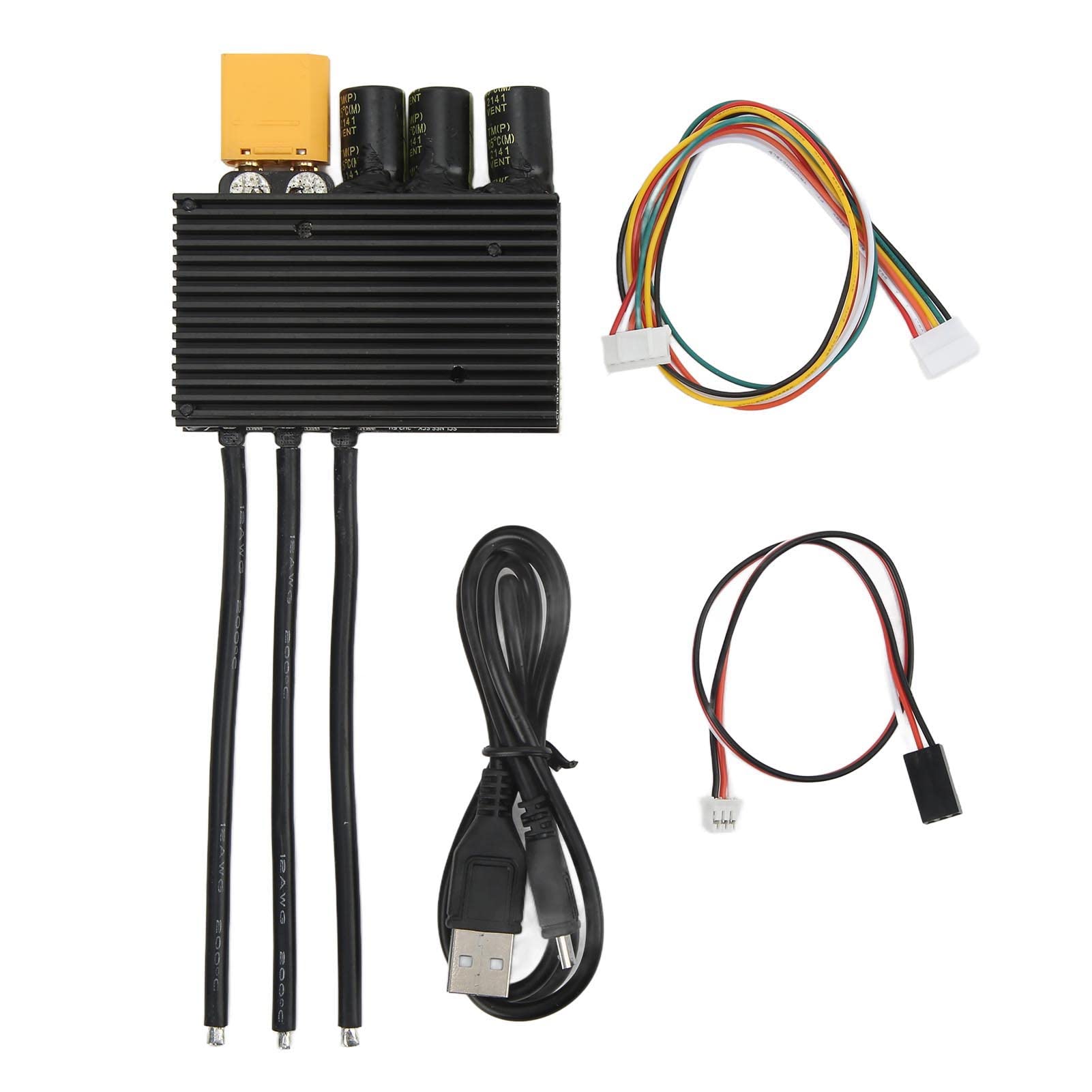 Omabeta Regolatore di velocità Elettrico Dissipatore di Calore in Alluminio Anodizzato Protezione Efficiente per Mountain Bike 14-60V Corrente Continua 70A