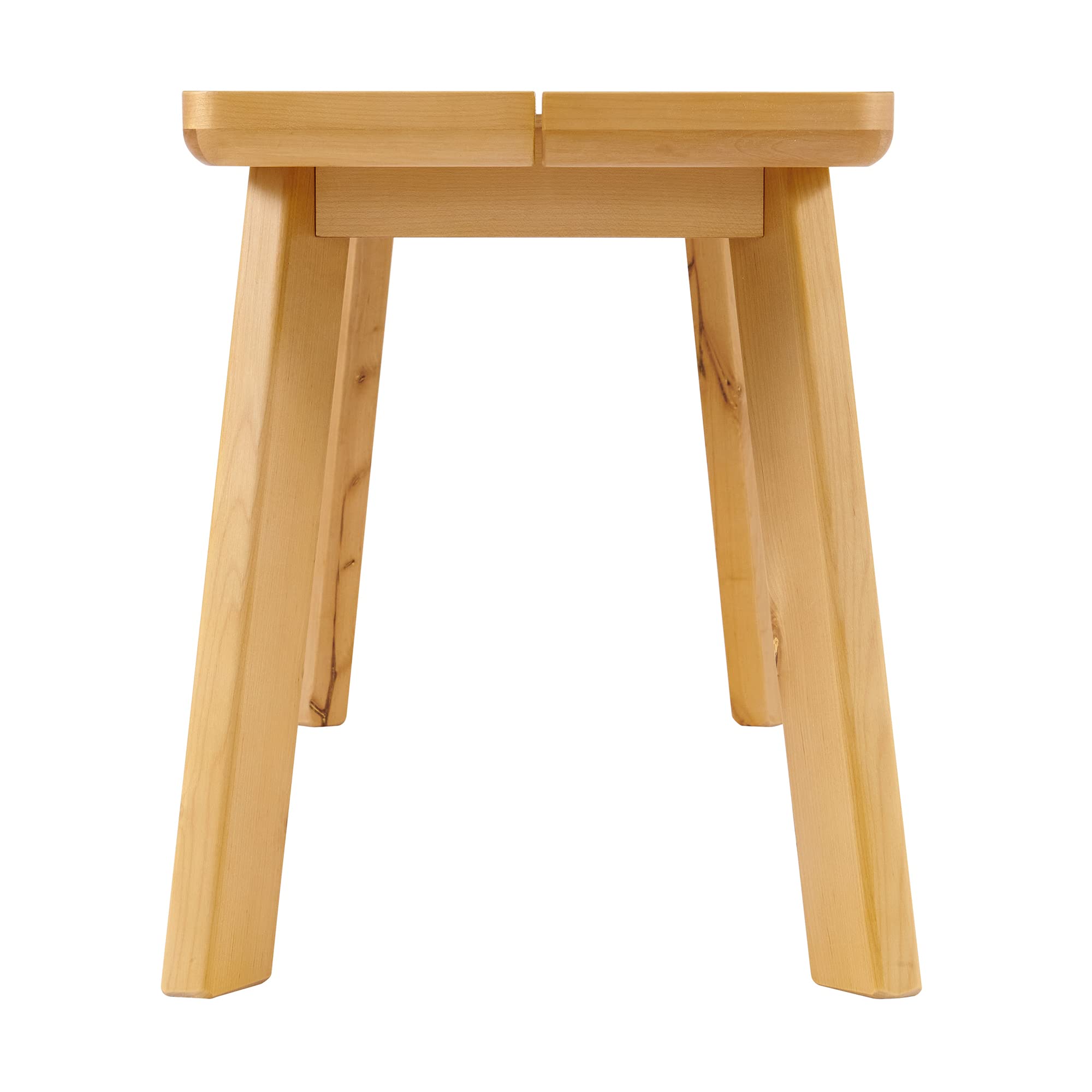 Alaterre Furniture Shelburne Dining Bench – Modern Farmhouse Farmhouse 48-Inch Solid Wood Bench with Maple Veneer Top for Kitchen Table or Dining Room (Warm Natural)