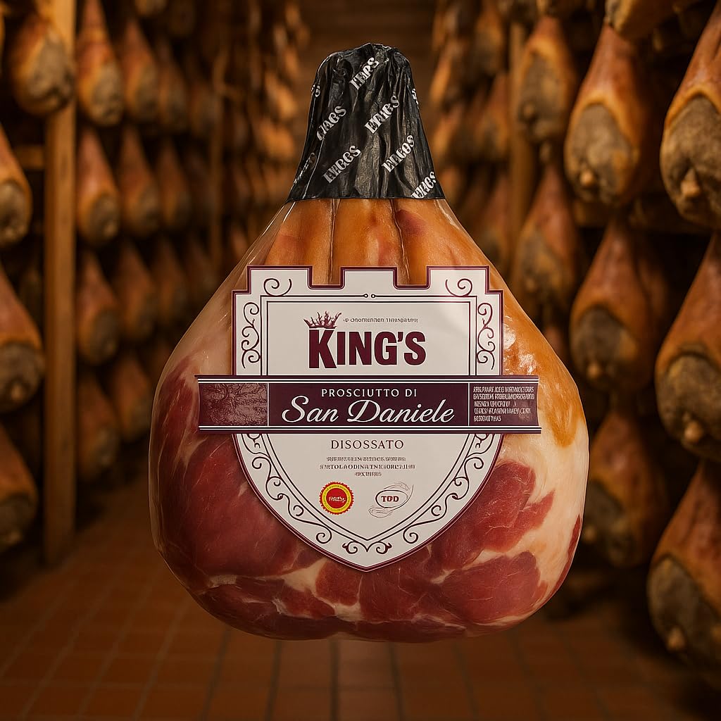 Prosciutto di San Daniele Disossato 8kg – Stagionatura Naturale, Gusto Autentico della Tradizione Friulana – Ideale per Gastronomie, Ristoranti, Catering e Uso Domestico