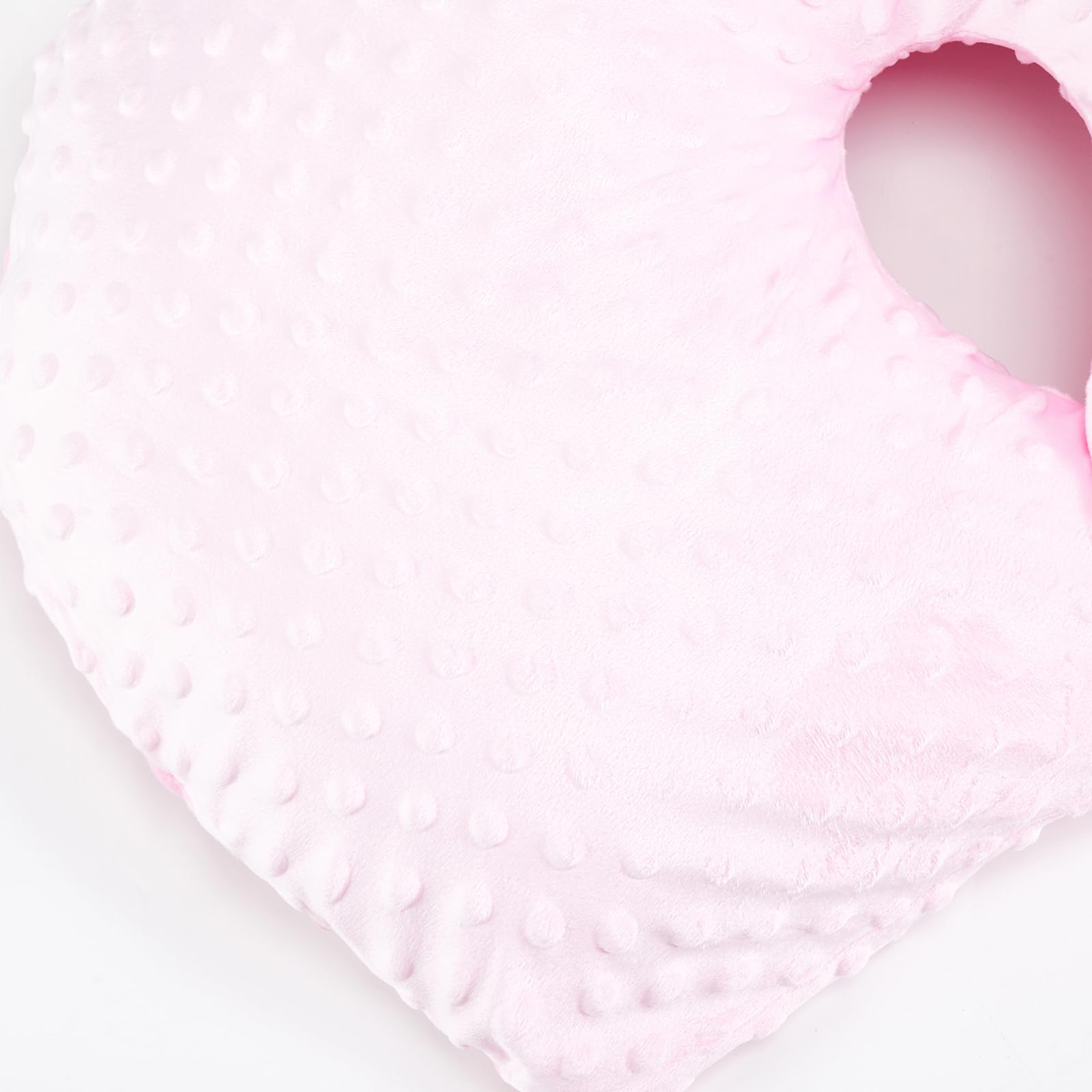 Qianderer Cuscino multifunzionale per allattamento gemelli, cuscino per allattamento per donne incinte, lavabile in lavatrice, in tessuto di cotone, cuscino di supporto doppio, 20 cm (rosa, 20 cm)