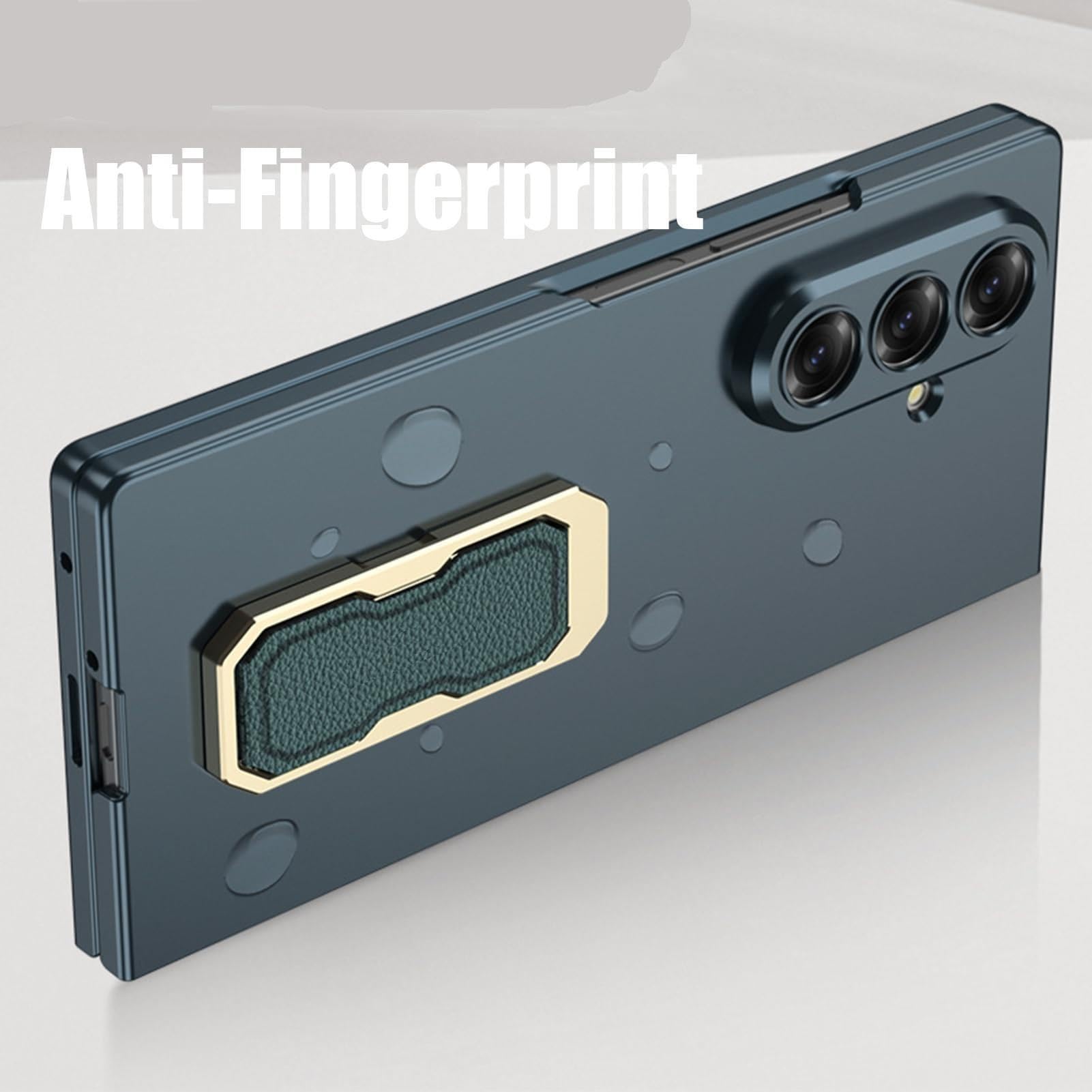 Custodia Per Samsung Galaxy Z Fold 8 Ultra, Ultra Sottile Antiscivolo Case | With Protezione Fotocamera Wristband Anti-Caduta Staffa Custodia(Gold)