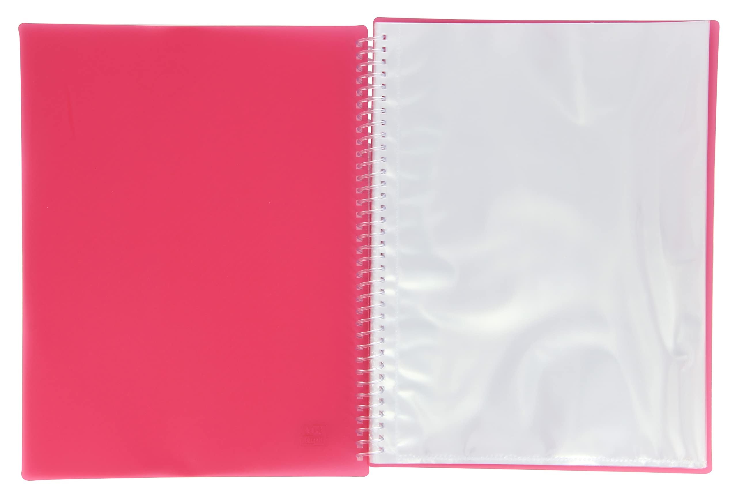 Oxford FolderSys - Carpeta de fundas (A4, 40 fundas de plástico, 8 colores, 10 unidades)