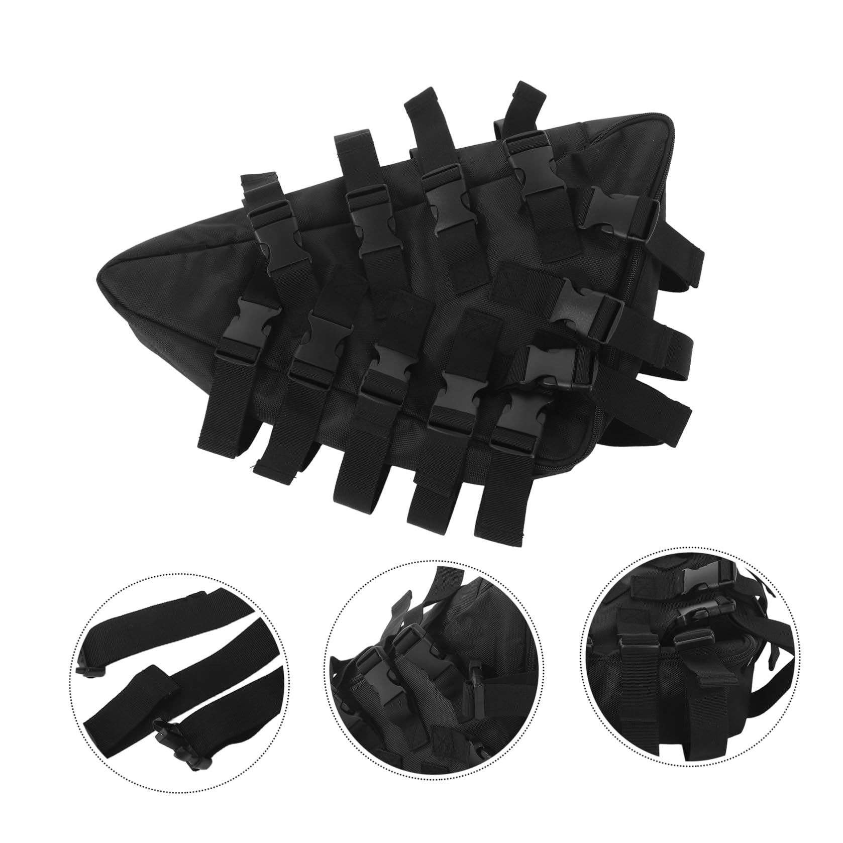 UPKOCH Bolsa Triangular Pequeña y Resistente para Bicicleta de y Carretera de Tela Oxford, Adecuado para Viajes y Almacenamiento Seguro