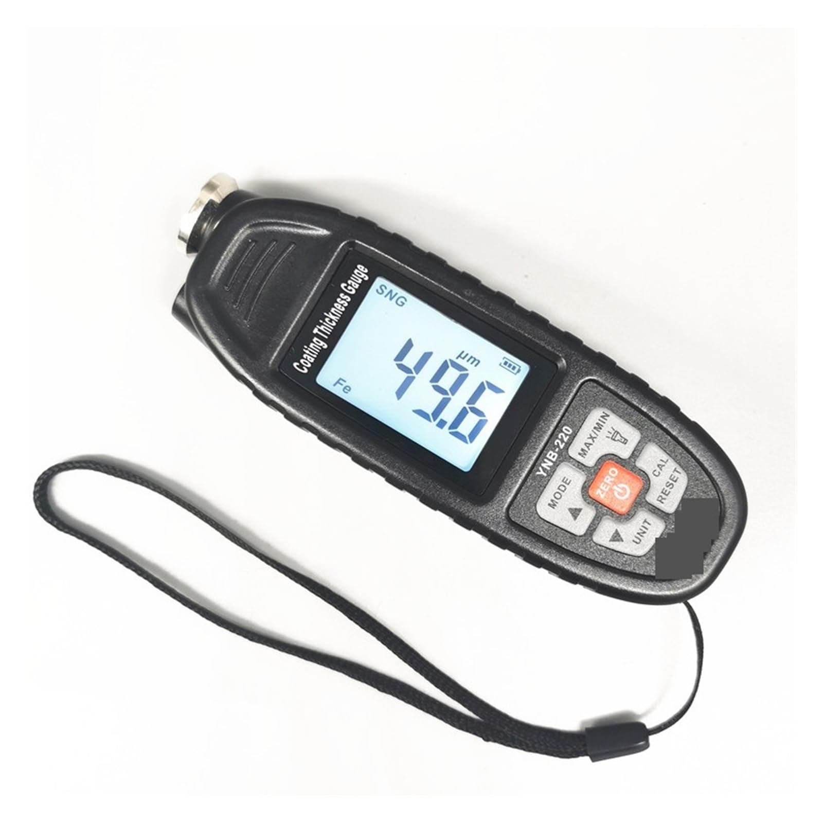 Medidor de espesor, YNB-220 nuevo medidor de espesor de pintura de coche medidor de espesor de recubrimiento de película probador de espesor con linterna LED