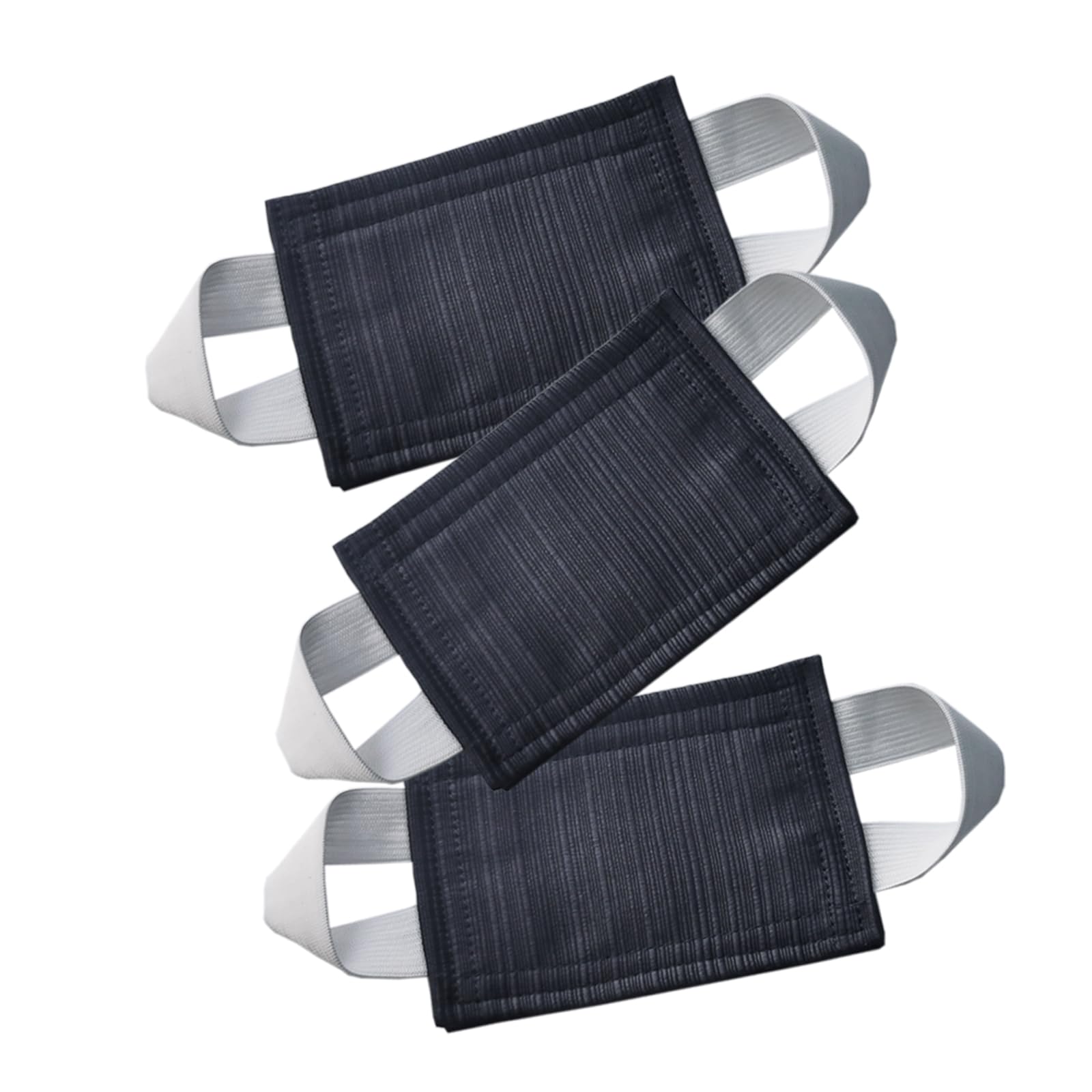 Baby Proof Door Silencer &amp; Cloth Latch Cover, Quiet Close Anti-Slam Pads to Prevent Slamming and Accidental Locking, for Nursery and Toddler Safety (3, Dark Gray, 4.1 * 3.1 inches)