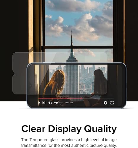 Miniatura 4 de Ringke Paquete de 2 protectores de pantalla de vidrio templado compatibles con Samsung Galaxy A13 (5G / 4G LTE), película de vidrio de alta calidad,