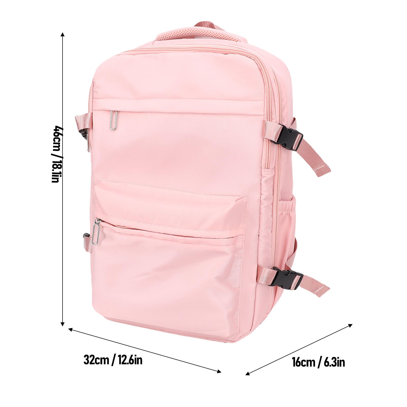 Lazmin112 Zaino per Laptop Sottovuoto Resistente Alla Pioggia 27 Litri di Grande capacità Multifunzionale per Viaggiatori D'affari Grigio (PINK)