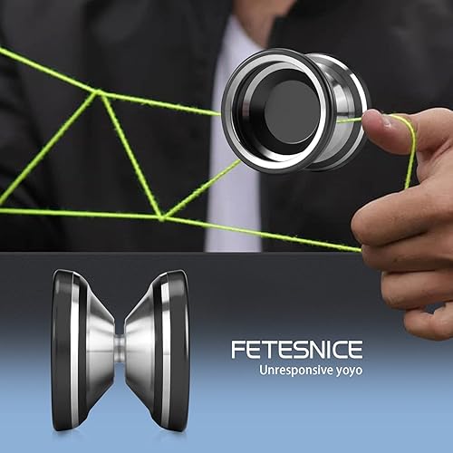 Miniatura 5 de FETESNICE Yoyo Yoyo de aluminio de alta calidad sin respuesta Yoyo profesional de gran distancia Yoyo avanzado como regalo para adultos y