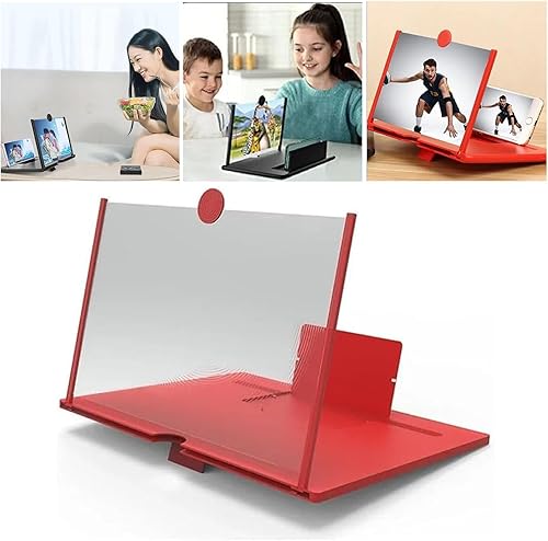 Lupa de pantalla 2023, soporte plegable para teléfono con lupa de pantalla, proyector de teléfono de pantalla HD extraíble, soporte de aumento