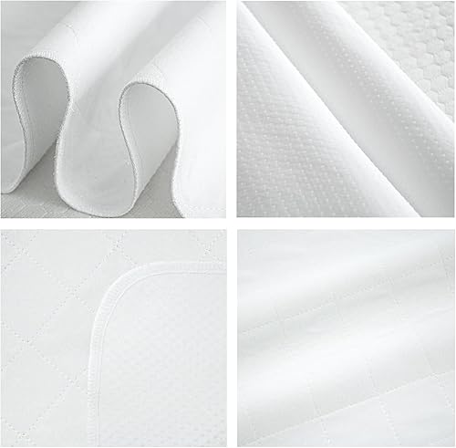 Miniatura 6 de Almohadillas de cama impermeables para incontinencia de 34 x 36 pulgadas (paquete de 4), portabrocas lavables para cama, almohadillas reutilizables