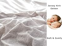 Vista 7 de PURE ERA Sábana bajera ajustable de algodón de punto de jersey (sin sábana encimera ni fundas de almohada) con bolsillo profundo de hasta 15 a 20