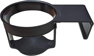 Lawn Chair USA - Chair Cup Holder and Lawn Chair Accessories. Easy Attach Black Cup Holder for Camping, Beach and Outdoors. Fits Large Cups, Cans, Bottles, and More - Only Fits Lawn Chair USA Chairs