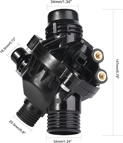 Miniatura 7 de Bomba de agua de motor eléctrico 11517586925 Kit de termostato para BMW Z4 X3 X5 323i 325i 328i 330xi 128i 528i 525i 530xi xDrive WBolt Reemplazar