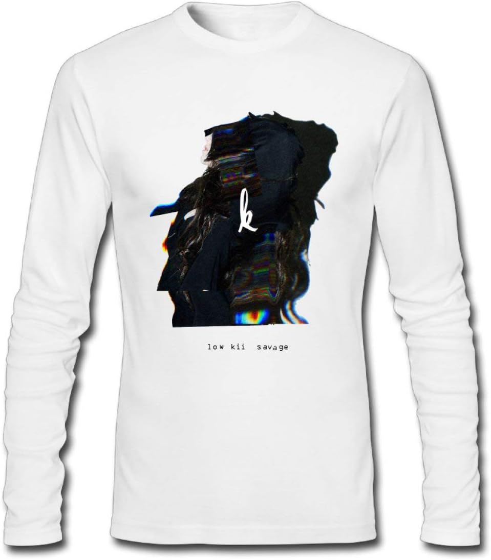 Kiiara Low Kii Savage DIY Men's Long-Sleeve Fashion Casual Cotton T-Shirt