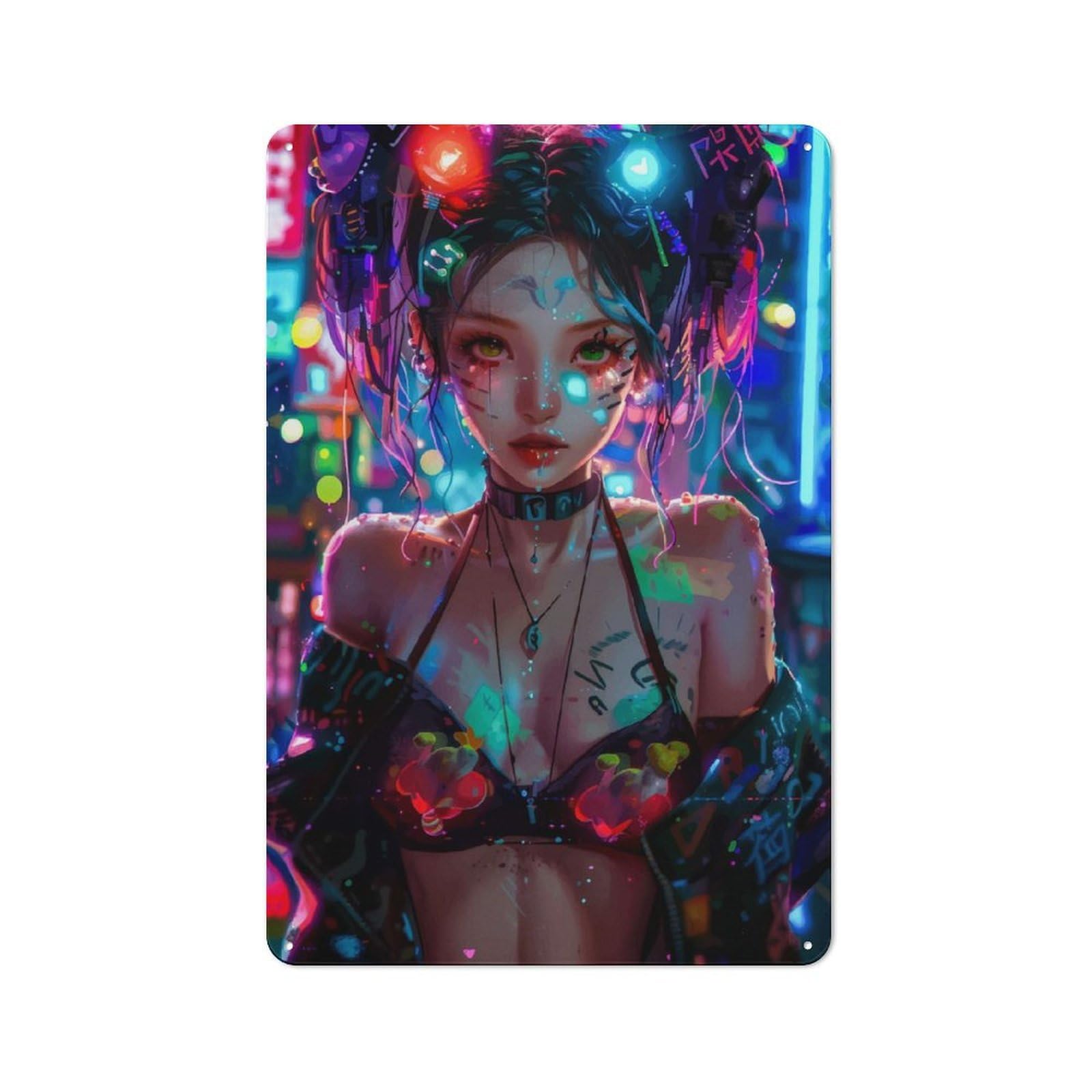 Junmoney Girls Style Shed Metal Wall Decor 30X20cm, Tin Sign For Conservatory, Home Bar Or Utility Room