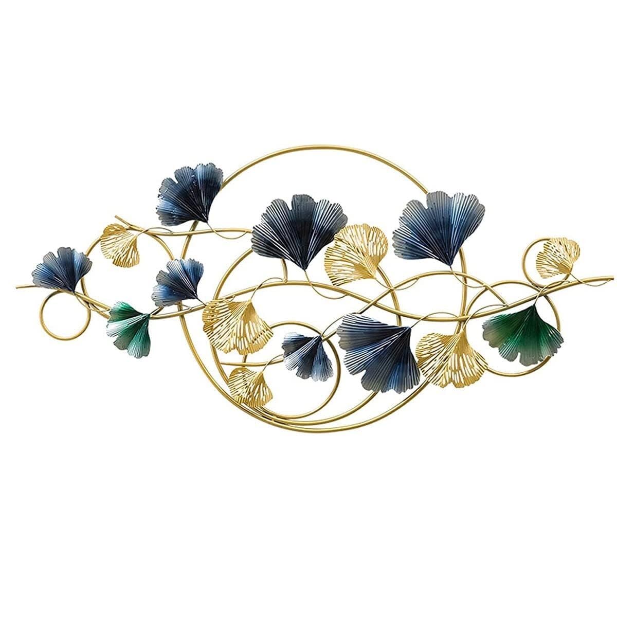 Décoration murale moderne feuilles en métal pour une ambiance chaleureuse - 7