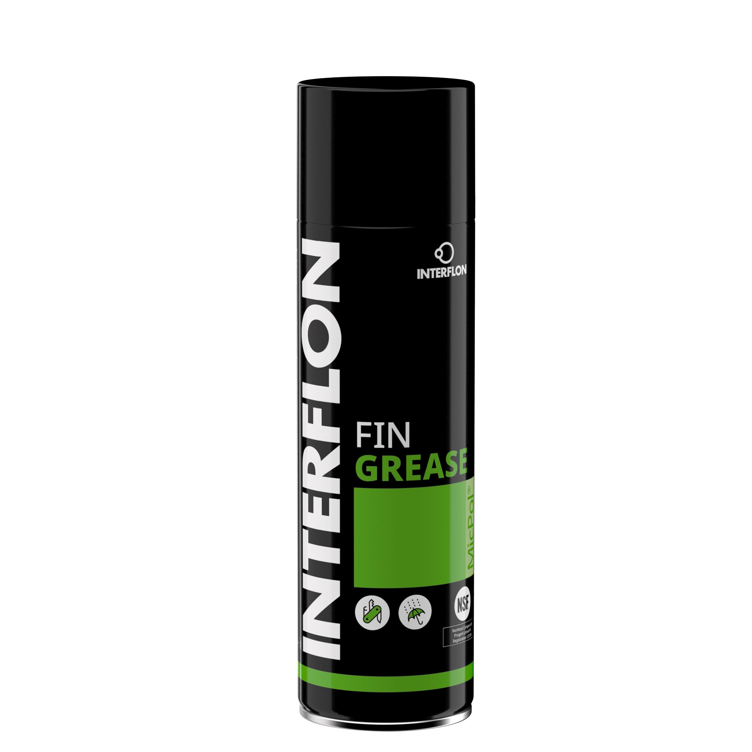 Interflon Fin Grease – Industrial Grease Lubricant Spray – NSF H1- Registered Food Grade – Transparent, General Purpose Lubricant - 300 ML Aerosol Can – for Industrial Sites and Food Environments