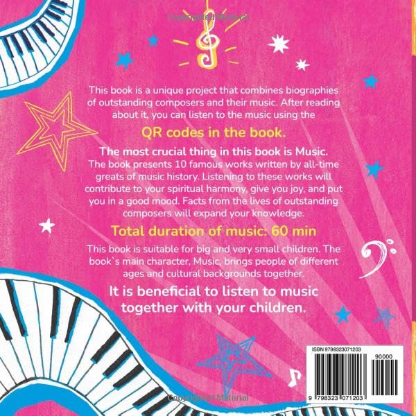 The Universe of Music. 10 Classical Melodies: Unique Interactive Children's Book Uses the Classical Music of the World's Greatest Composers for Art Therapy - Image 2