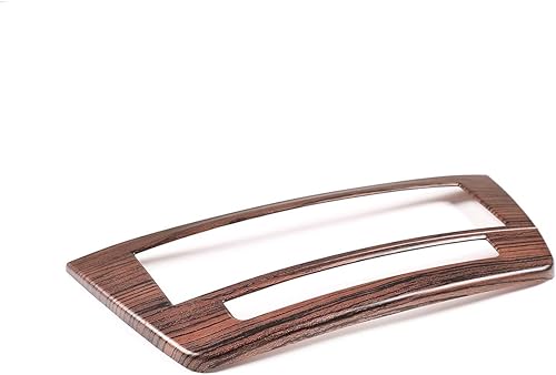 Miniatura 5 de YIWANG - Marco para consola central de coche de ABS cromado para Mercedes Benz Clase C W204 2011-2013, Madera de pino.