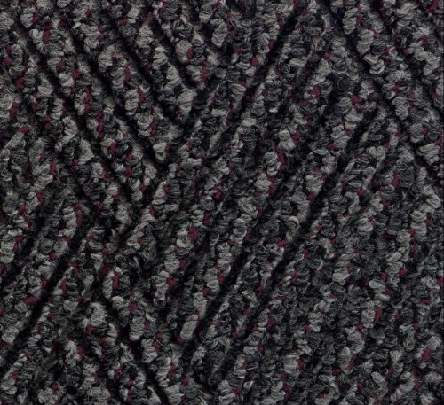 M+A Matting 296 Waterhog DiamondCord Polypropylene Fiber Interior/Scraper Wiper Floor Mat, SBR Rubber Backing, 3' Length x 2' Width, 3/8