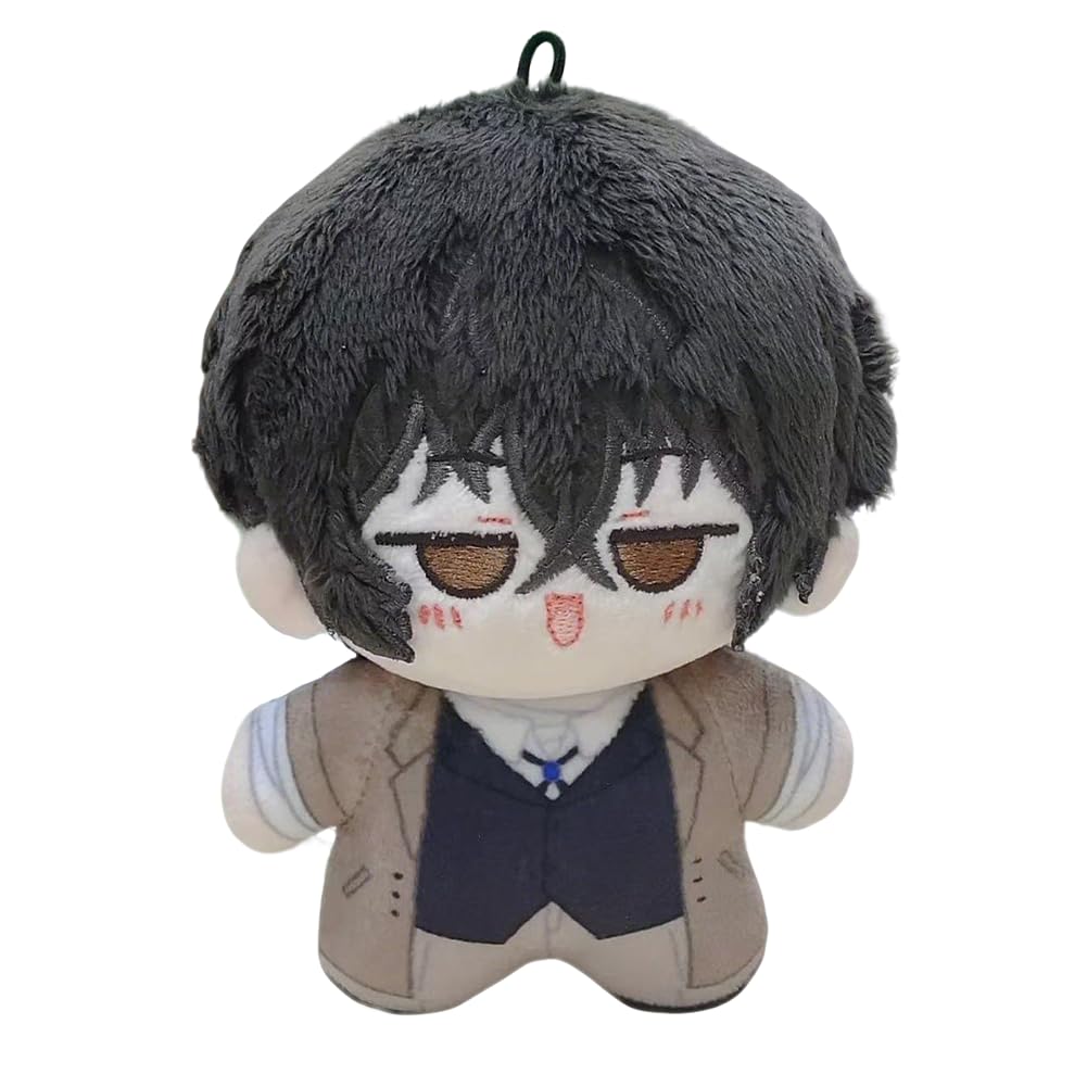 Zhongkaihua Dazai Osamu Plush BSD Figure 10CM Cute Cartoon Characters Pendant Ornaments Pillow Throw Bag Backpack Decorations Anime Soft Stuffed