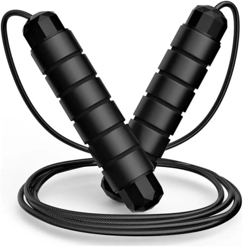 Corda de Pular Profissional 3 metros Ajustável com Rolamento – Cabo de Aço Revestido, Leve e Resistente para Treino Fitness, Crossfit, Emagrecimento – Unissex, Premium