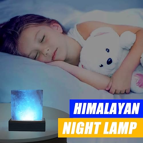 Miniatura 5 de VCFormark Lámpara de sal USB del Himalaya 16 colores y 4 modos de luz lámpara LED de roca de sal con control remoto lámpara de sal cuadrada de luz