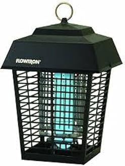 Flowtron Electric Bug Zapper 1/2 Acre Outdoor Insect Control with Dual Lure Method, 15W UV Light & Octenol Attractant for Fly & Mosquito, 5600V Kill Grid, Made in USA, UL Certified