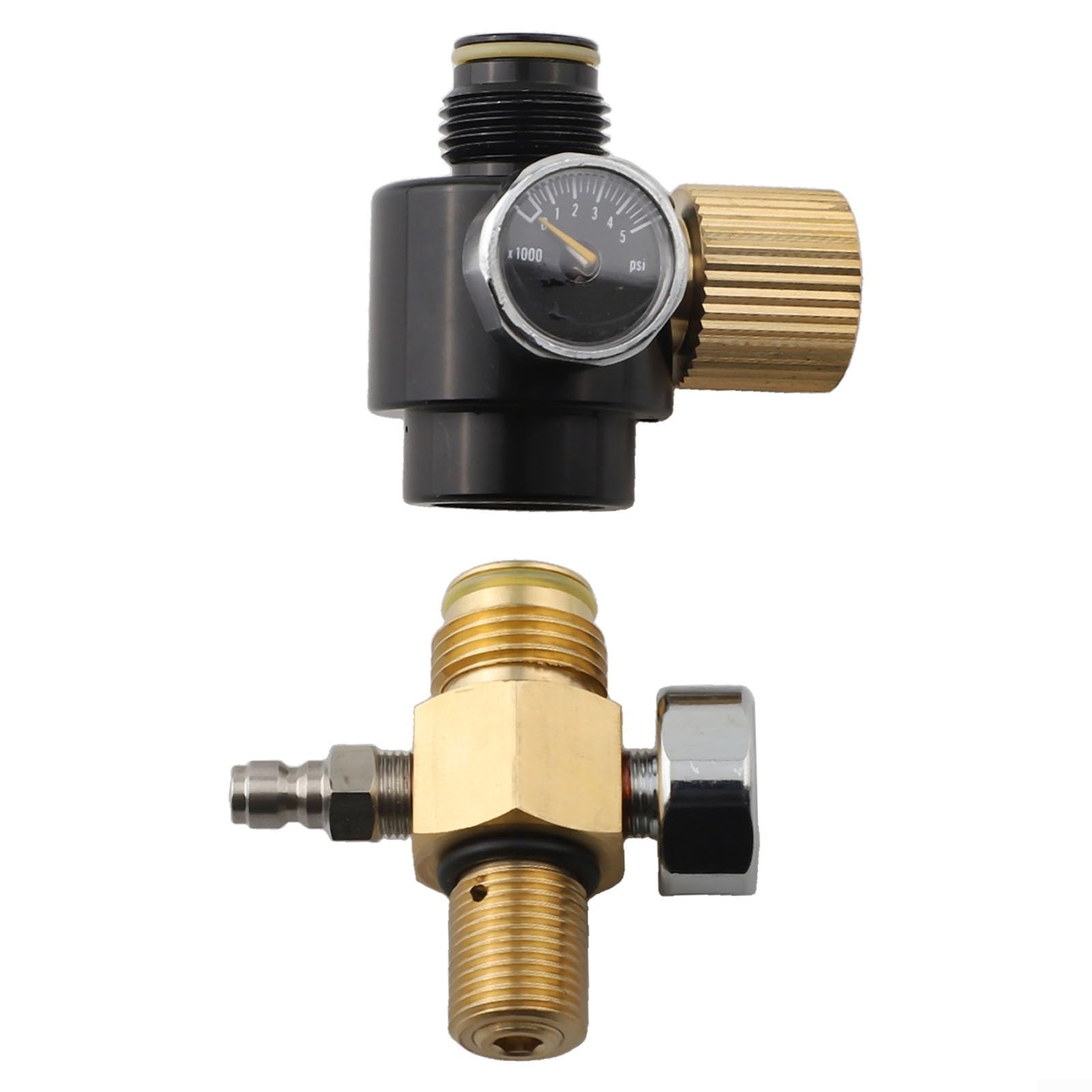 Einstellbarer Druckregler aus Edelstahl für HPA-Tanks 300bar/4500psi (5/8 mit Regler)