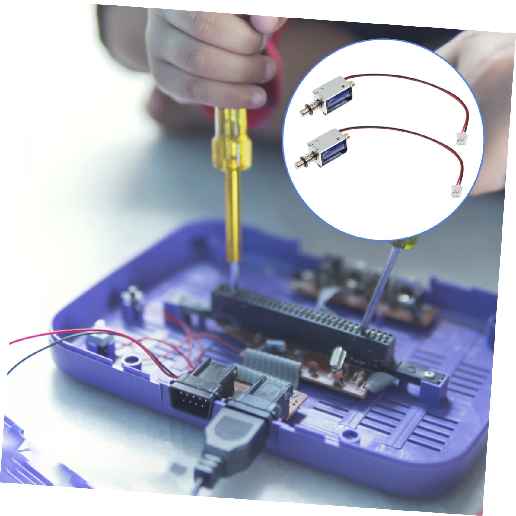 Hohopeti 15stücke Teiliges Elektromagnet Mini Push-pull Solenoid Offenes Rahmen Design Für Vending Maschinen Und Haushaltsgeräte Schnelle Reaktionszeit Sekunden