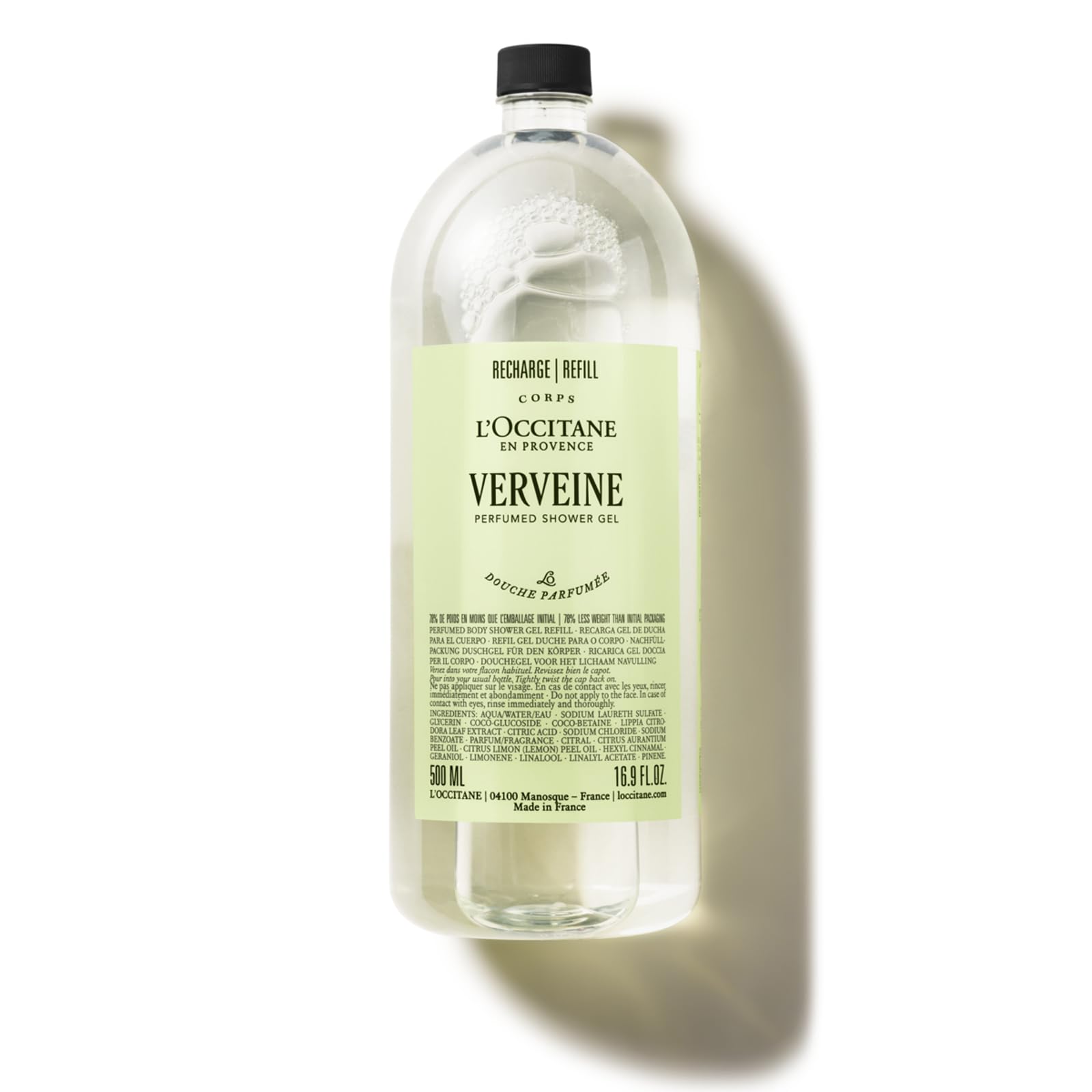 L'OCCITANE - Verveine (Verbena) Perfumed Shower Gel Refill - 500 ml