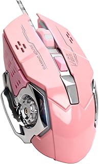 Aotong Wired RGB Gamer Mouse, 6 Programmable Buttons, 3600 DPI Adjustable, Breathable RGB Backlight, Ergonomic Design Comf…