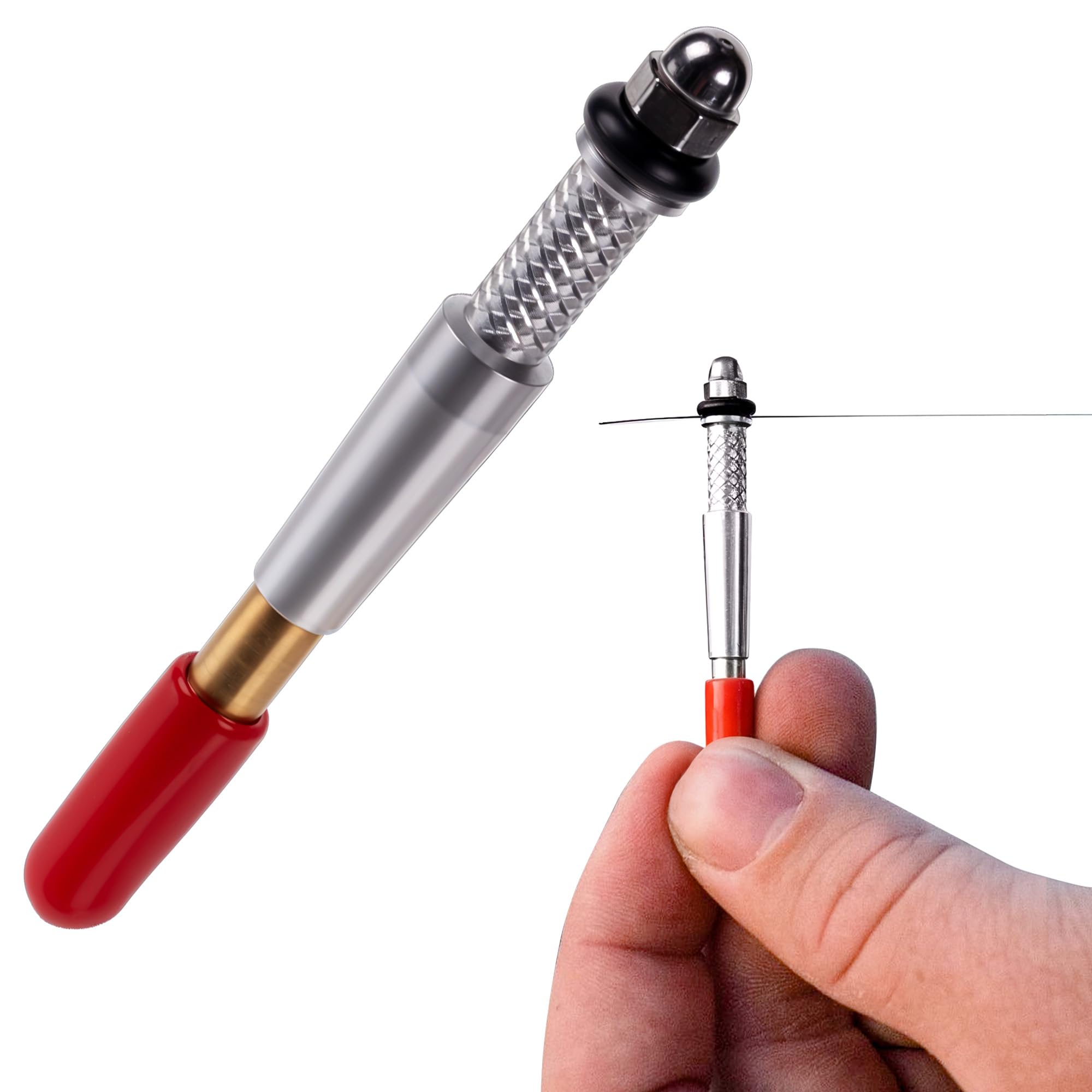 KNOT KNEEDLE The Epic – Advanced Fishing Knot Tying Tool for 25+ Knots – Fast, Easy Knot Tyer for Fly Fishing, Small Tippet, and Weak Grip Strength – Anodized Aluminum & Stainless Steel