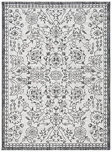 Tapete SAFAVIEH Courtyard 9 x 12 Gris/Negro miniatura 3