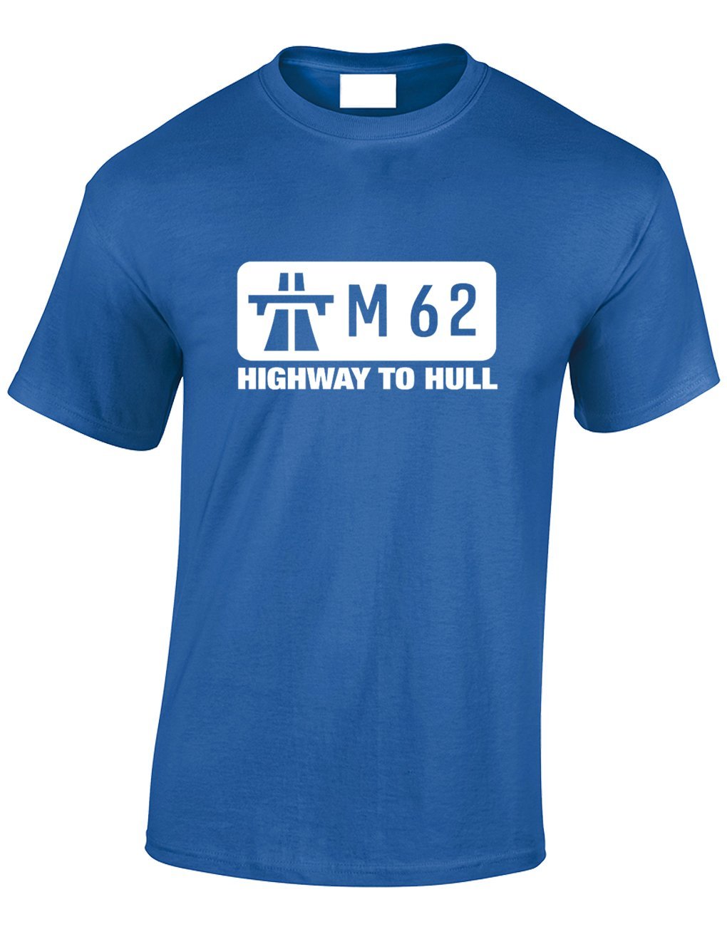 Crown Designs Men's Royal M62 Highway To Hull Funny Cool For & Teenagers T-Shirts Tops - /Xx-Large