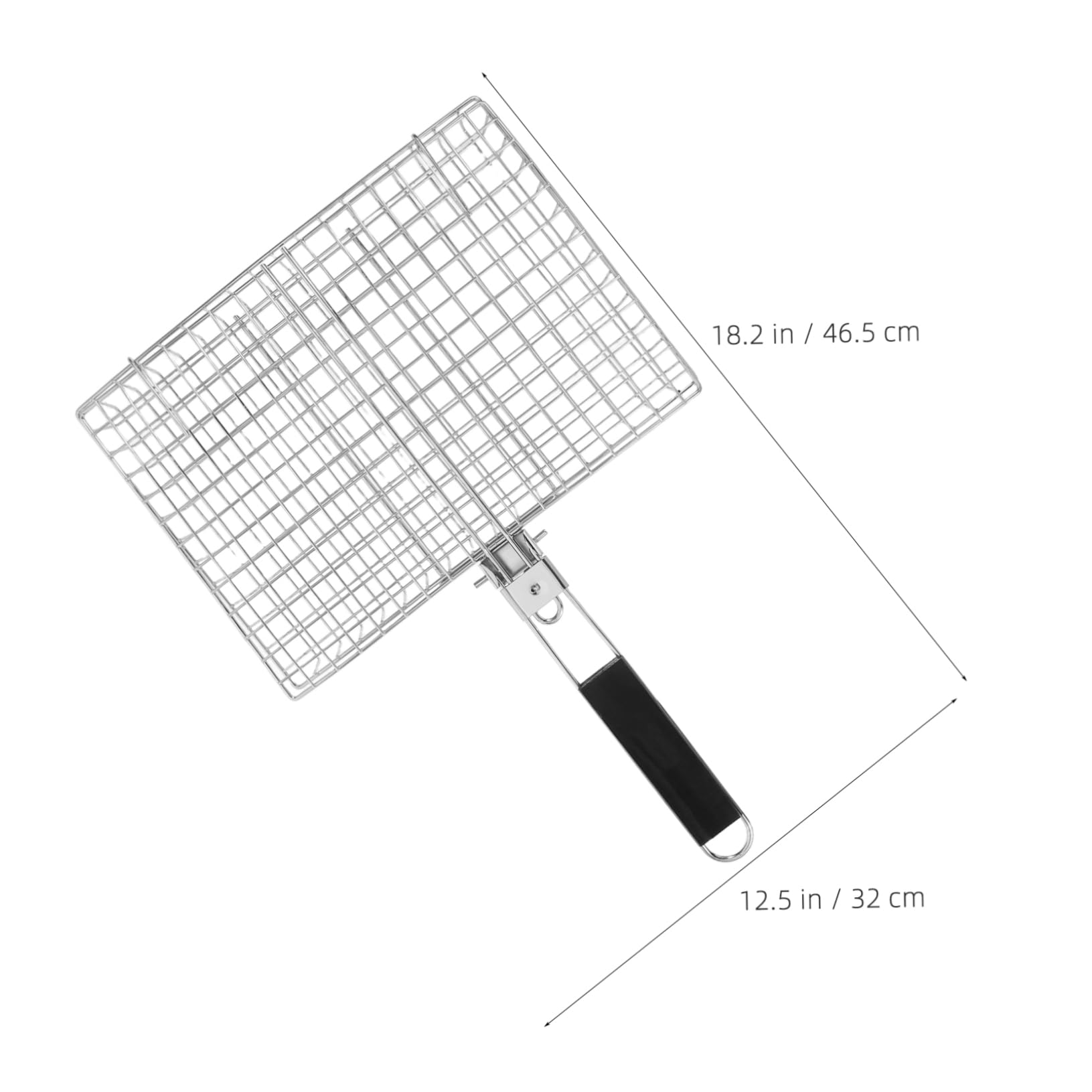 Bbq Grill Portable Barbecues Foldable Griddle Presents for Dad Grilling Basket Fish Grilling Rack Grill Basket Folding Barbecue Rack Bbq Accessories Grill Tray Stainless Steel