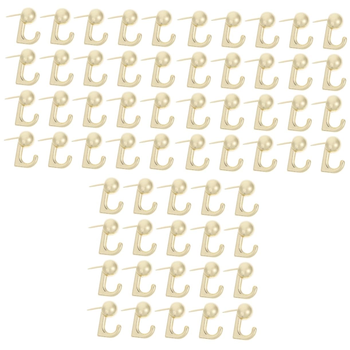 ORFOFE 3 Set Di Ganci A Pressione in Metallo Per Puntine Da Disegno Ganci Per Chiavi Per Bacheche Uso Scolastico 20 Pezzi * 3