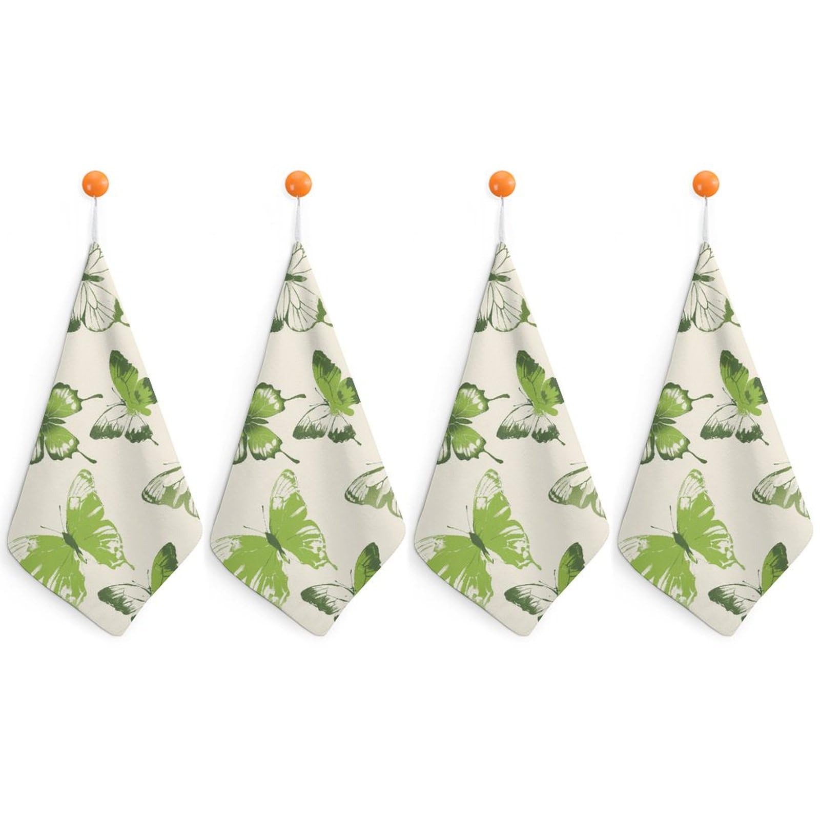 Serviette de cuisine super douce essuie-mains lavables à boucle lot de 4