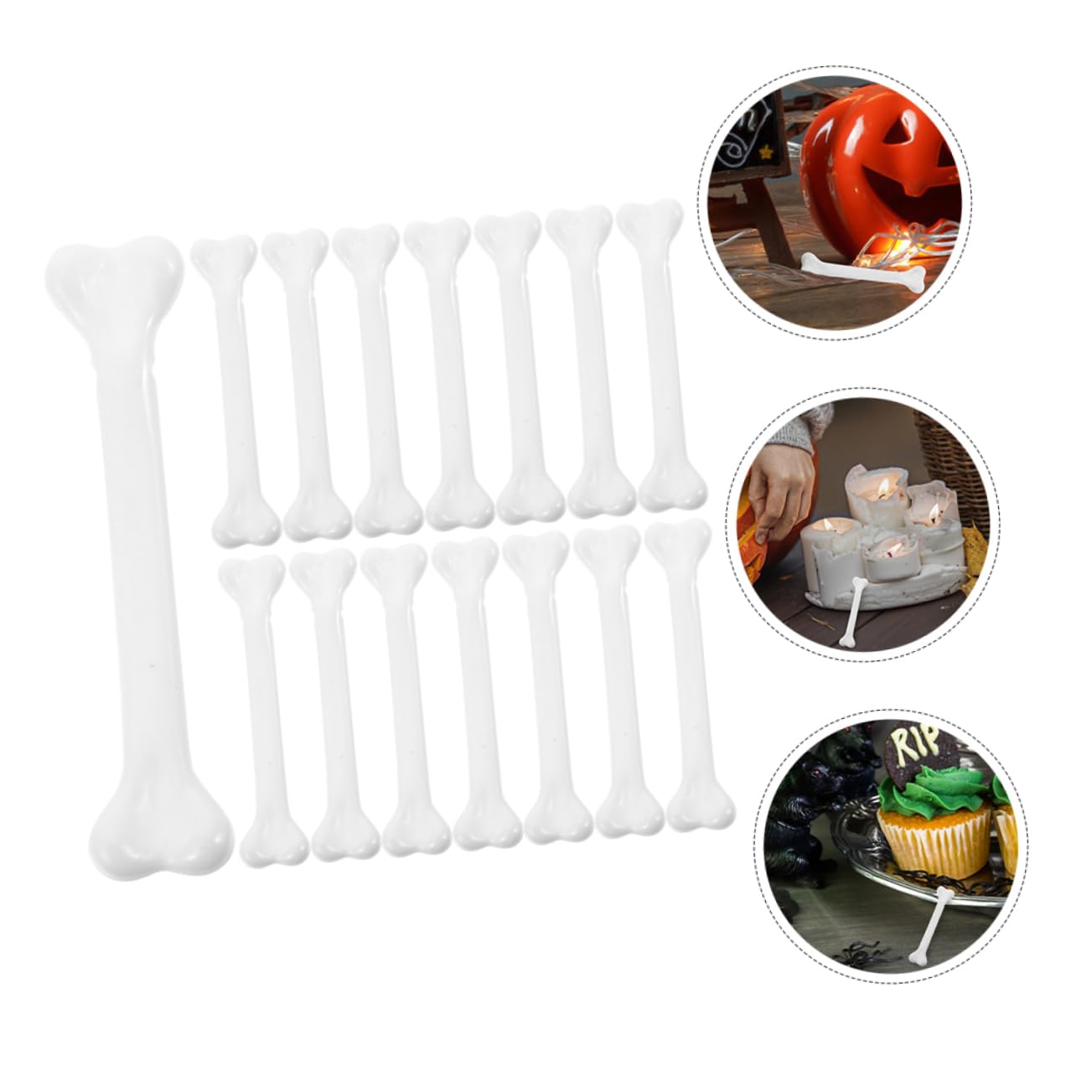 TOYANDONA 12 Stuks Delige Nepbotten Kunststof Halloween Decoraties