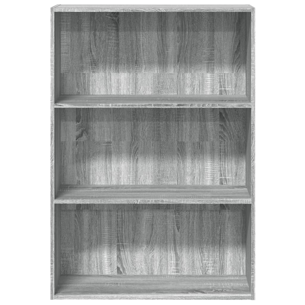 Regał na książki Sonoma szary, 80 x 30 x 114 cm, materiał drewnopochodny, regał stojący z otwartymi półkami, uniwersalny organizer Cube na książki, dekoracje, biuro, salon