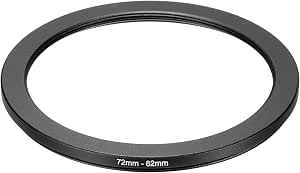PATIKIL 2 Anelli Step-down 72mm A 62mm – Adattatore Per Filtri ND E IR, In Alluminio Anodizzato, Per Obiettivi DSLR