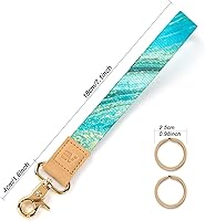 Vista 163 de Ecovision - Llavero con correa para llaves, llaveros de pulsera con 2 argollas para llaves para mujer