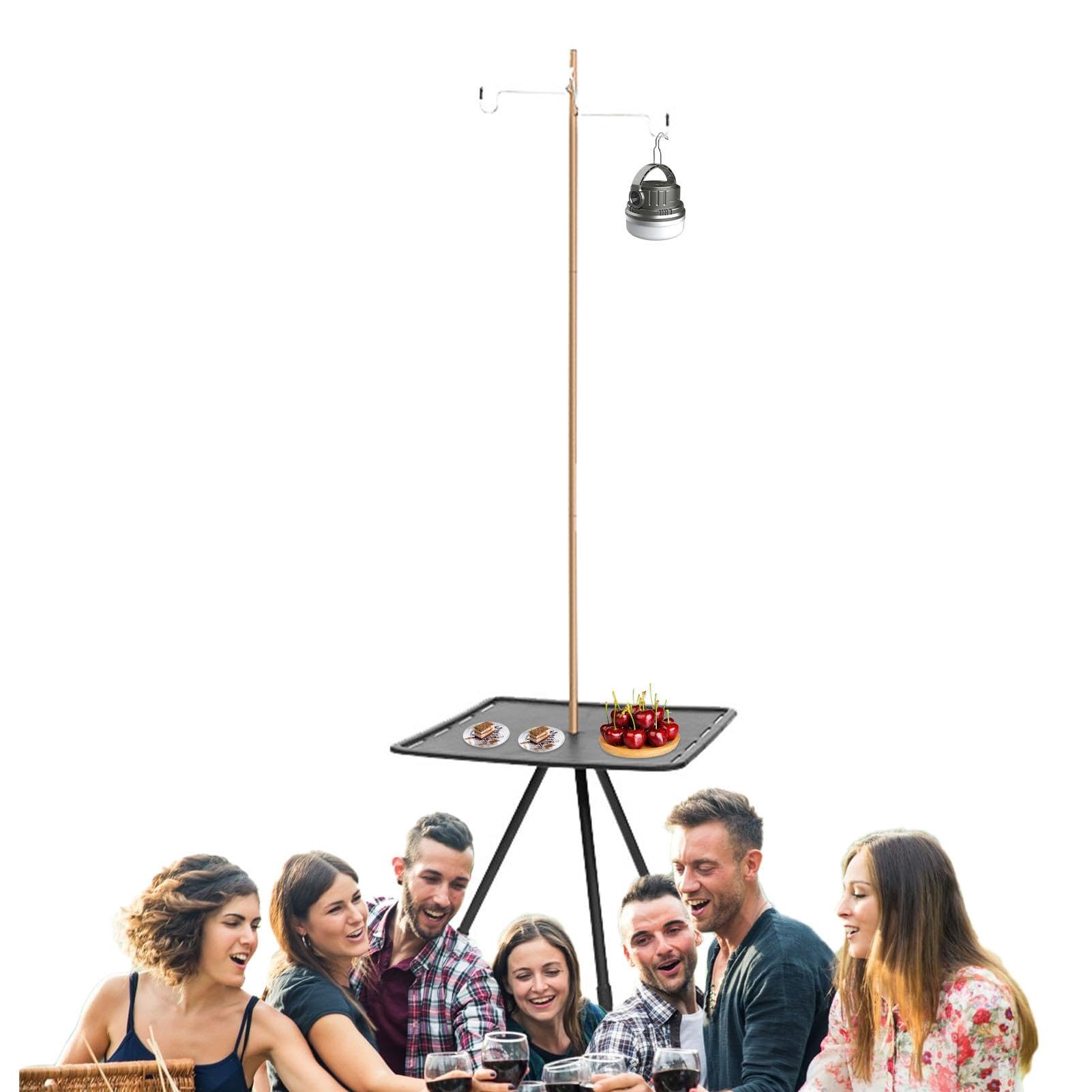 Tavolo pieghevole da spiaggia, tavolini da campeggio portatili con supporto leggero, tavolo da campeggio per esterni, pesca, picnic, barbecue | Tavolo Pieghevole Da Patio Per Campeggio, Picnic, Spiaggia, Escursionismo, Backpacking, , Giardino, Camper, Lag