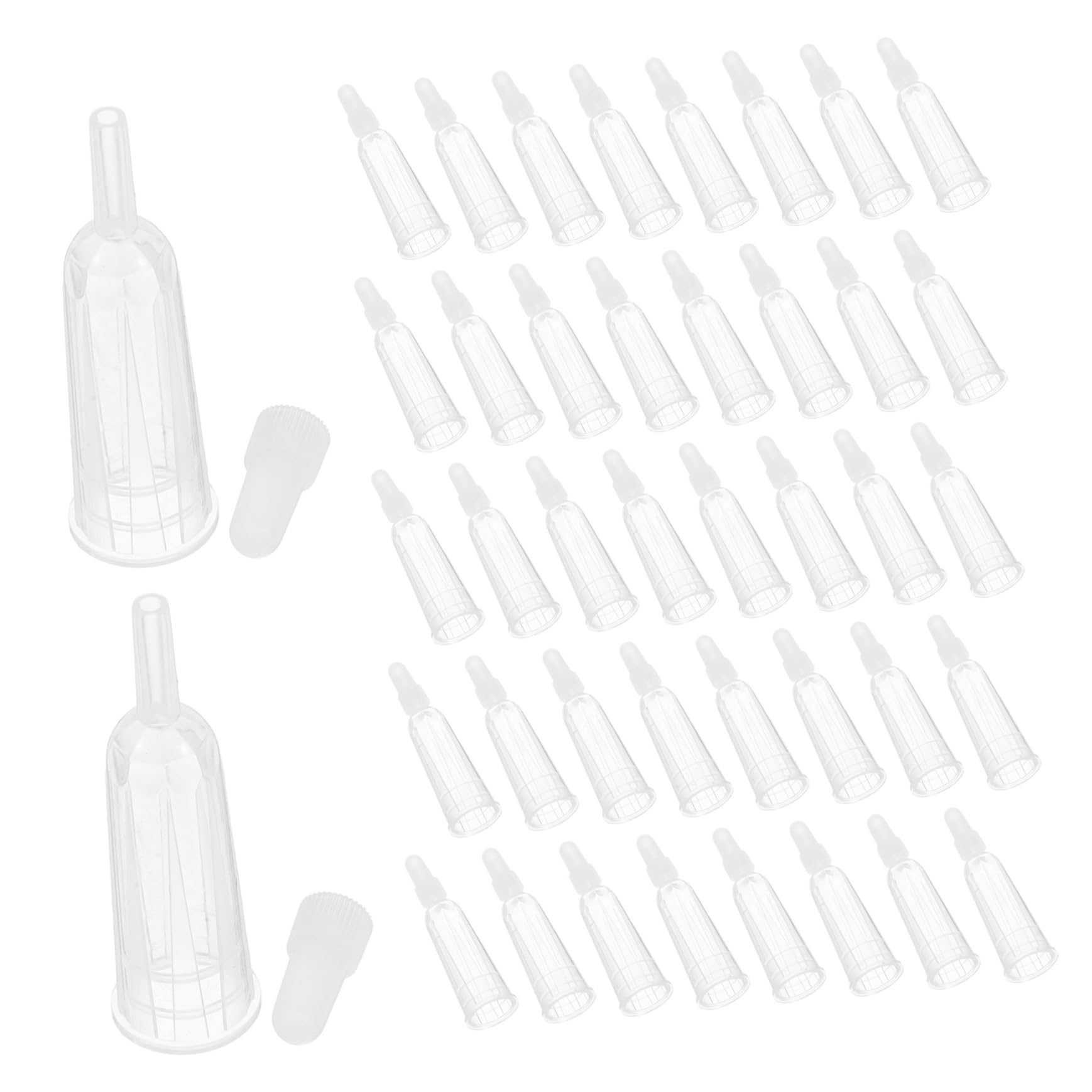 KOMBIUDA Bottle Hand Protection Drop Cover 50pcs Replacement Tips for Small Bottles