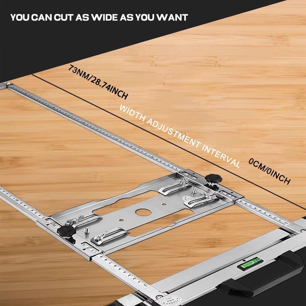 Circular Saw Guide Rail, Cutting Machine Edge Guide Positioner Edge Guide Positioning Board Cutting Tool Suitable for Electric Circular Saw Trimming Machine