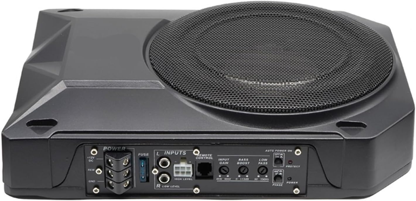8 Inch Car Audio Speakers Music System in The Car Active Subwoofer Under Compatible with Car Under Woofer Aluminum Body Pro Bass Hron