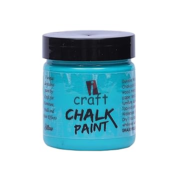 iCraft Chalk Paints Billow Color, Arcylicpaint,Mattepaints,Decoupagepaints,Woodenpaint,Packed in Jars of 100ml