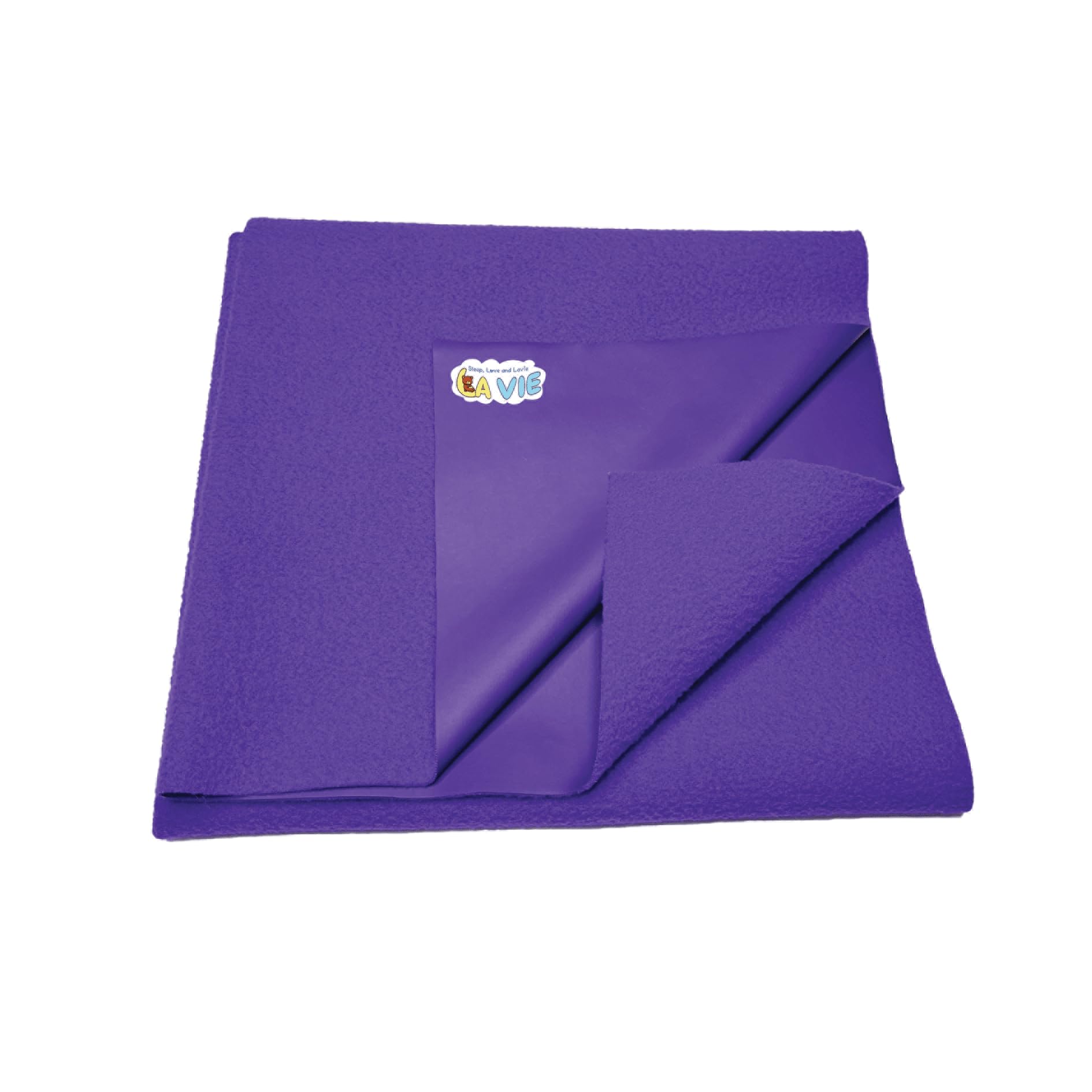 La Vie Baby Dry Sheets Extra Absorbent Quick Dry Sheet for New Born Babies, Bed Protector Mattress, Reusable Waterproof Baby Cot Sheet for Toddler Infant (Electric Indigo, 100cm x 140cm)