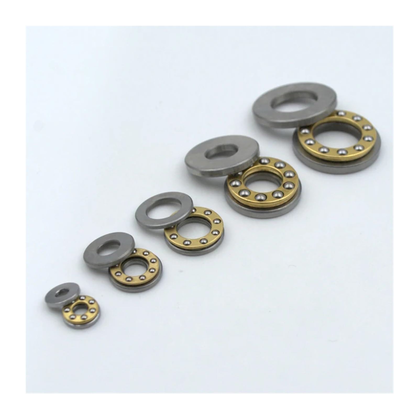 5 piezas F8-16M 8x16x5mm F8-16 rodamiento plano en miniatura 8 * 16 * 5mm rodamiento de bolas de empuje(F10-17M 10x17x5mm)