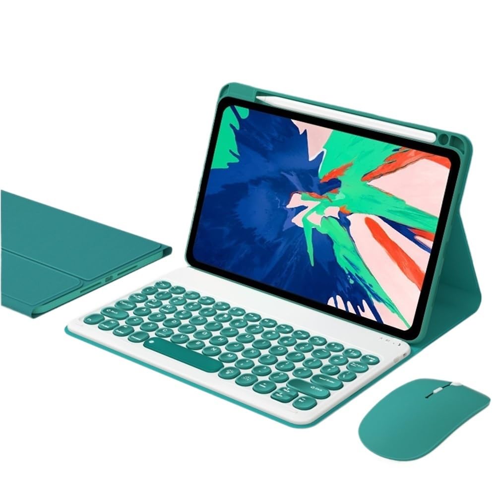 Étui en Silicone avec Fente Stylo iPad Pro 11 Vert Foncé Chic - 6